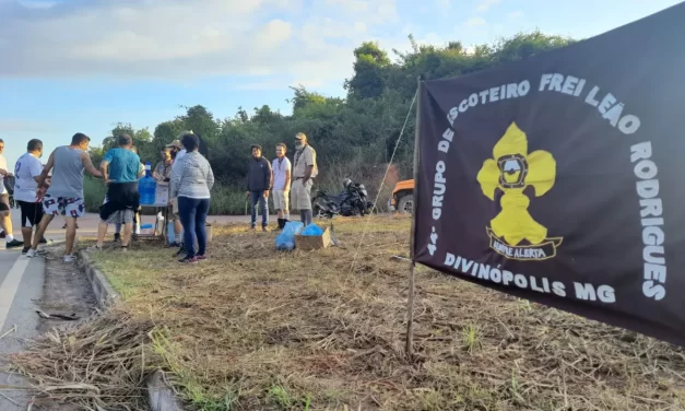 Caminhada da fé: Grupo escoteiro mobiliza apoio solidário